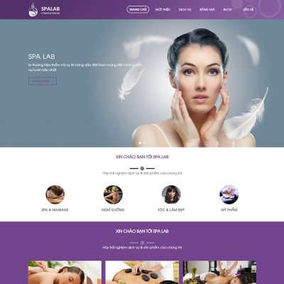 Theme wordpress dịch vụ spa 04