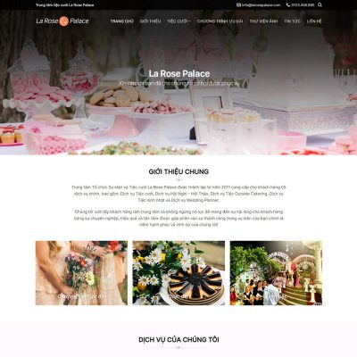 Theme wordpress dịch vụ tiệc cưới