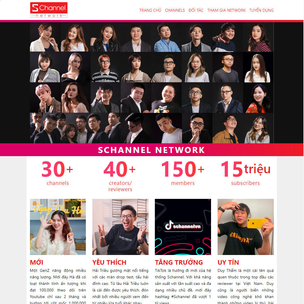 Theme wordpress channel network