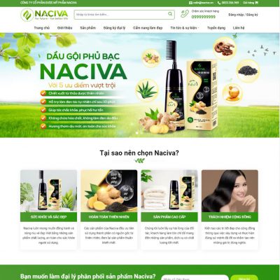 Theme wordpress dầu gội đầu, mỹ phẩm