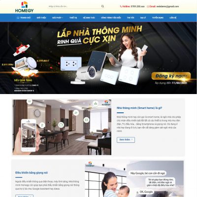 Theme wordpress nhà thông minh, smarthome